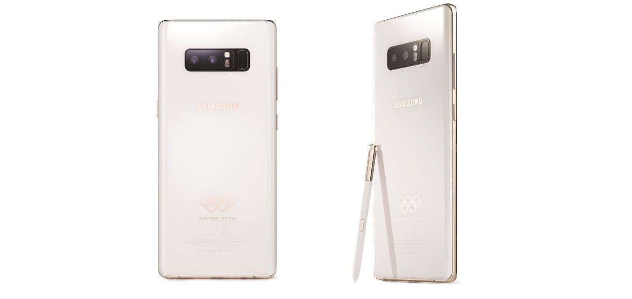 Samsung homenageia Olimpíadas de Inverno com edição especial do Note 8