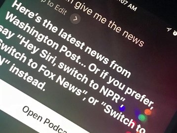 Siri vai falar as notícias do dia para você por meio de comando de voz