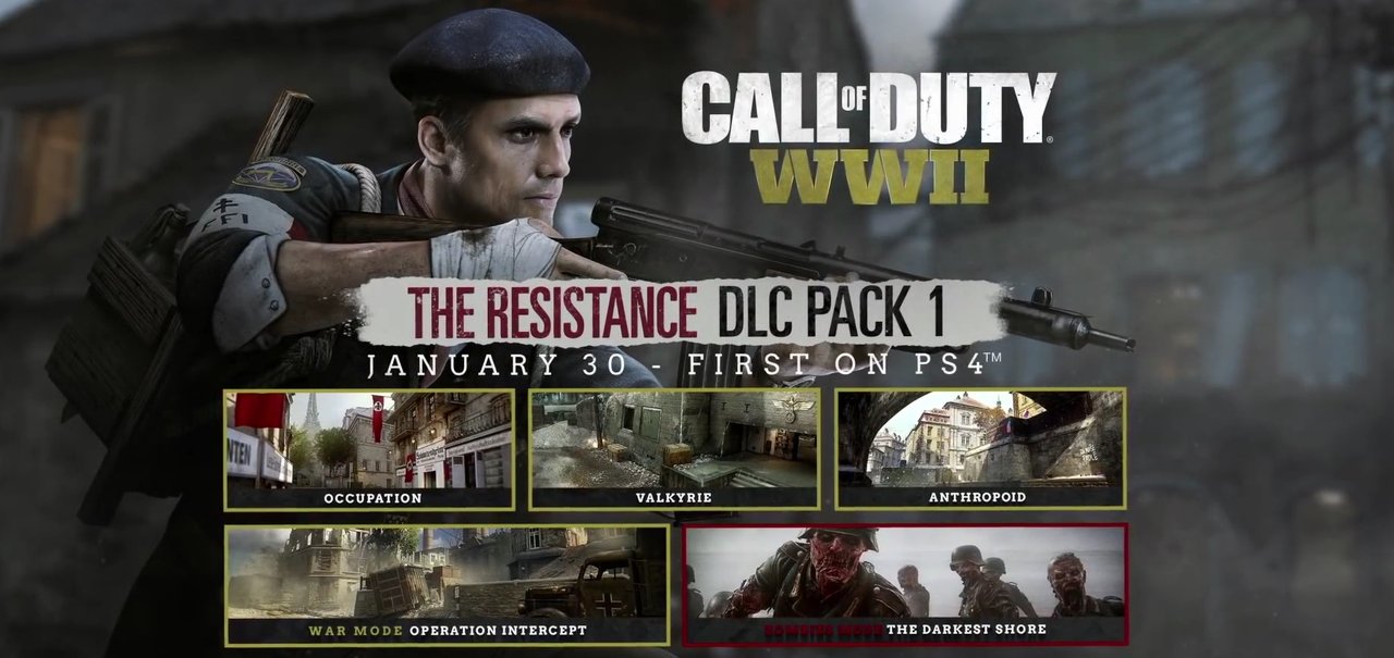 The Resistance, primeiro DLC de CoD WWII, ganha novo trailer eletrizante