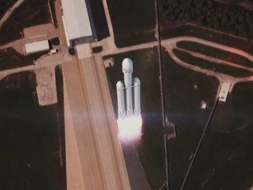 Assista à bela animação da SpaceX sobre o lançamento do Falcon Heavy