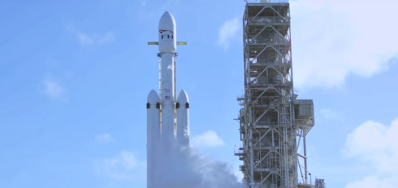 Lançamento do foguete Falcon Heavy foi o 2º stream mais visto no YouTube