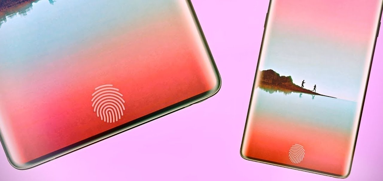 Patente mostra Galaxy Note 9 com sensor de digitais integrado à tela