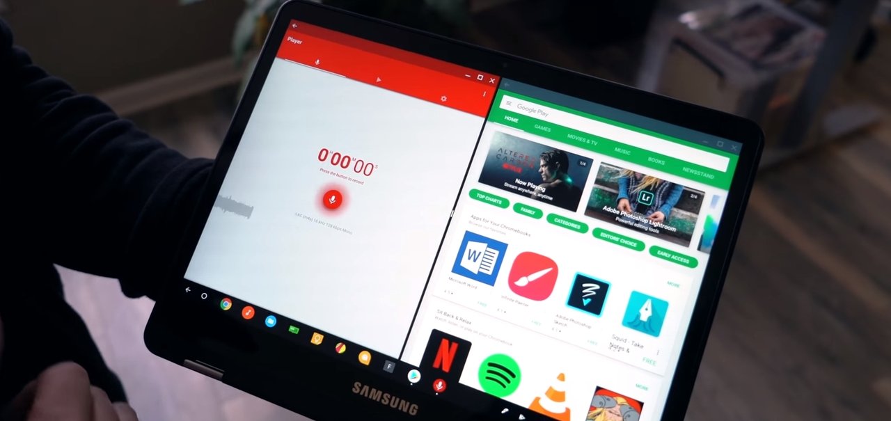 Suporte a tela dividida para apps Android está chegando ao Chromebook