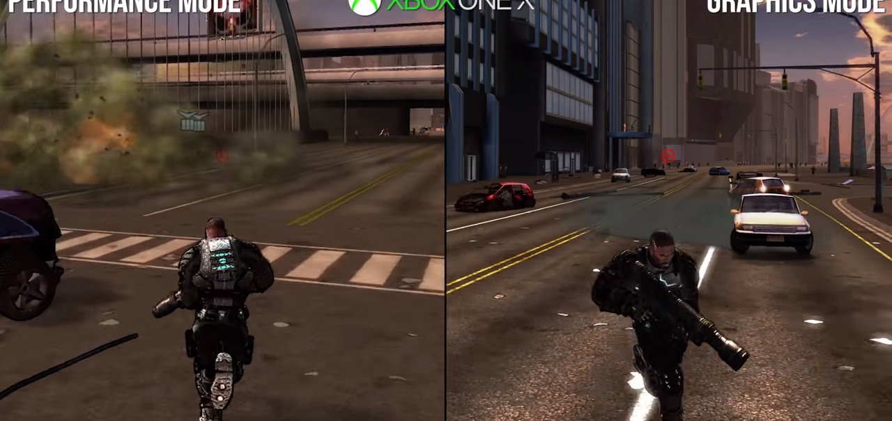 Crackdown no Xbox One X é incrivelmente superior ao do X360 em comparativo