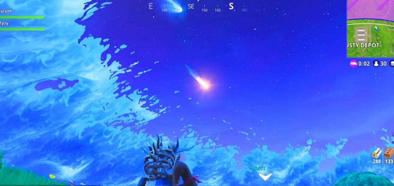 Mais cometas são vistos nos céus de Fortnite e ninguém entende o motivo