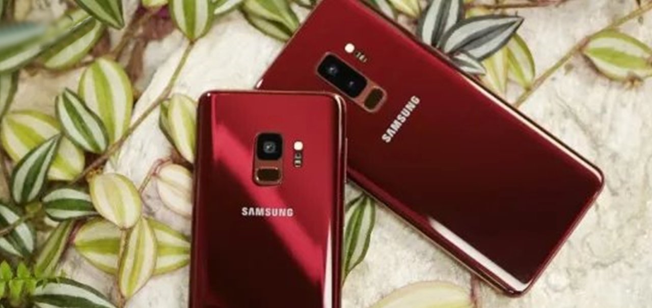 Galaxy S9 e S9+ são flagrados em vermelho Burgundy