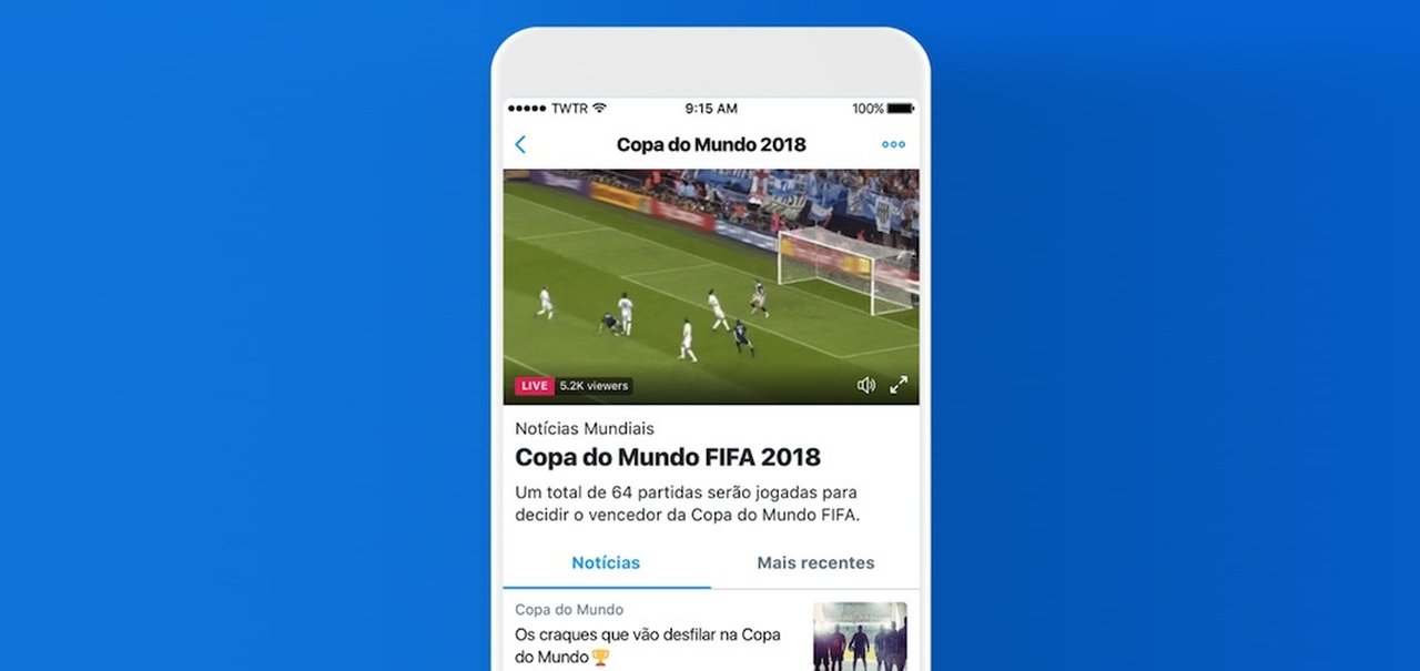 Twitter terá seções exclusivas com vídeos e tweets sobre a Copa do Mundo