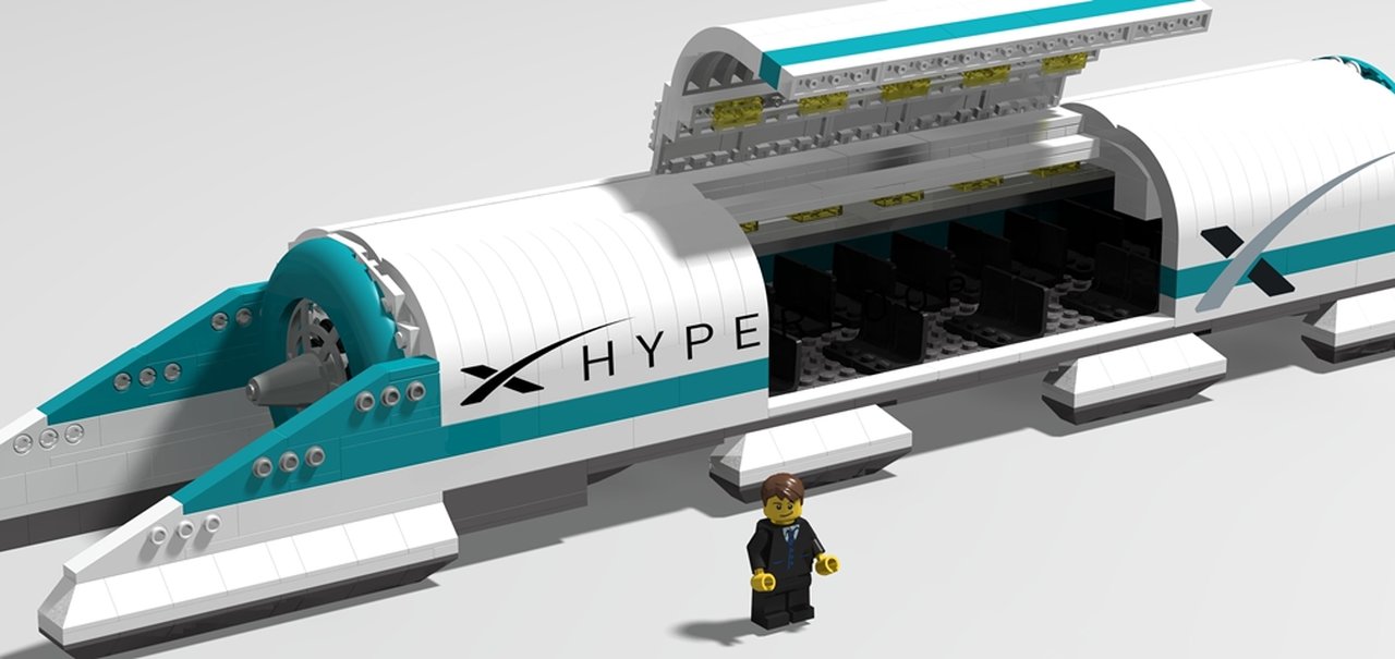 Engenheiro espanhol cria conceito de uma edição de LEGO do Hyperloop