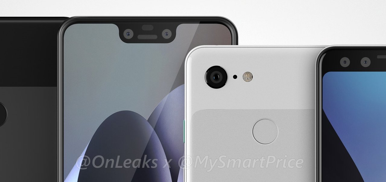 Pixel 3 e Pixel 3 XL aparecem em novas renderizações