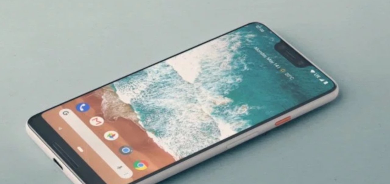 Imagens do Pixel 3 XL com capinha mostram entalhe e câmera frontal dupla