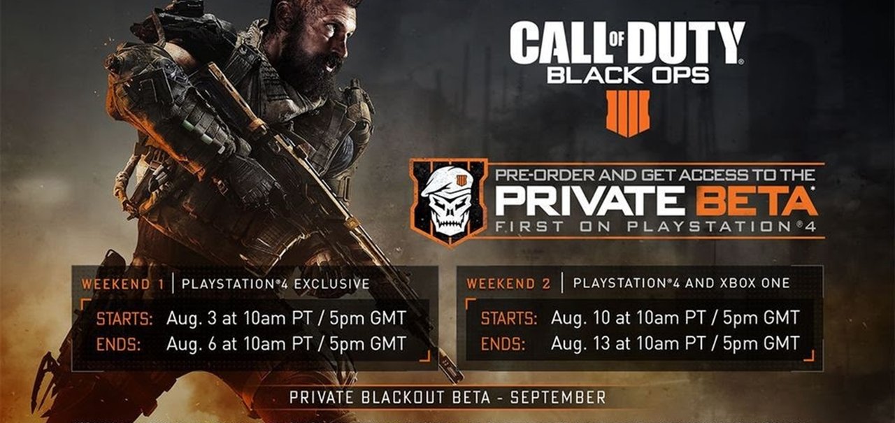 Call of Duty Black Ops 4: Beta está próximo! Confira o novo trailer