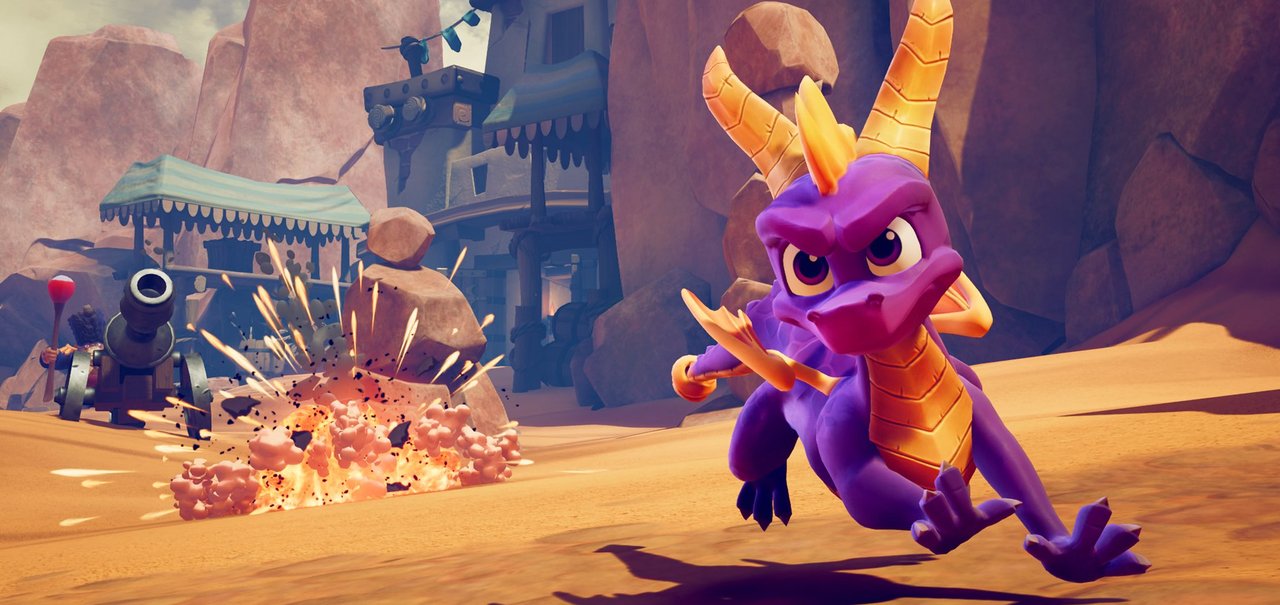 Spyro Reignited Trilogy vem só com 1º em disco e requer download dos outros