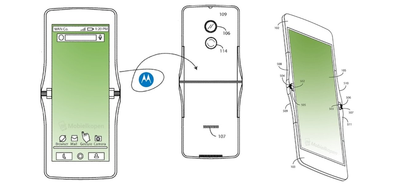 Motorola tem patente de smartphone flexível com design do clássico RAZR V3