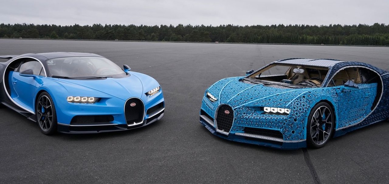 LEGO constrói réplica funcional em tamanho real de um Bugatti Chiron