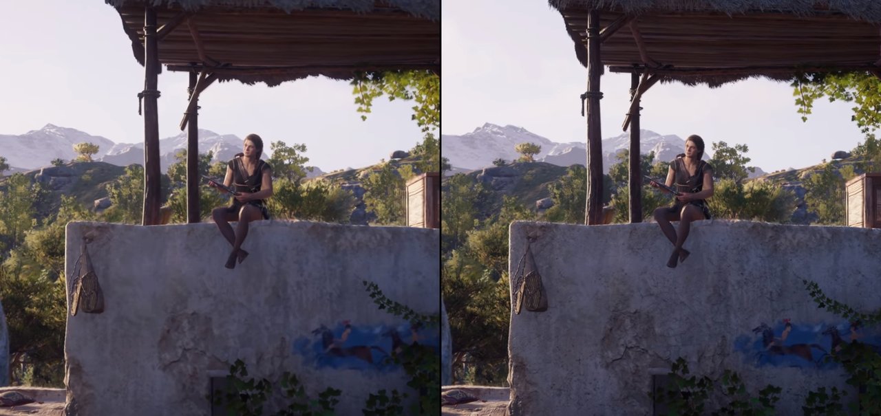 Assassin's Creed Odyssey: vídeo compara jogo entre PS4 Pro e Xbox One X