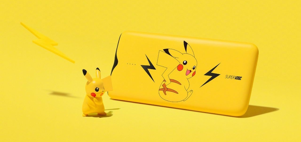 Power bank do Pikachu da Oppo vai eletrizar seu celular em alta velocidade