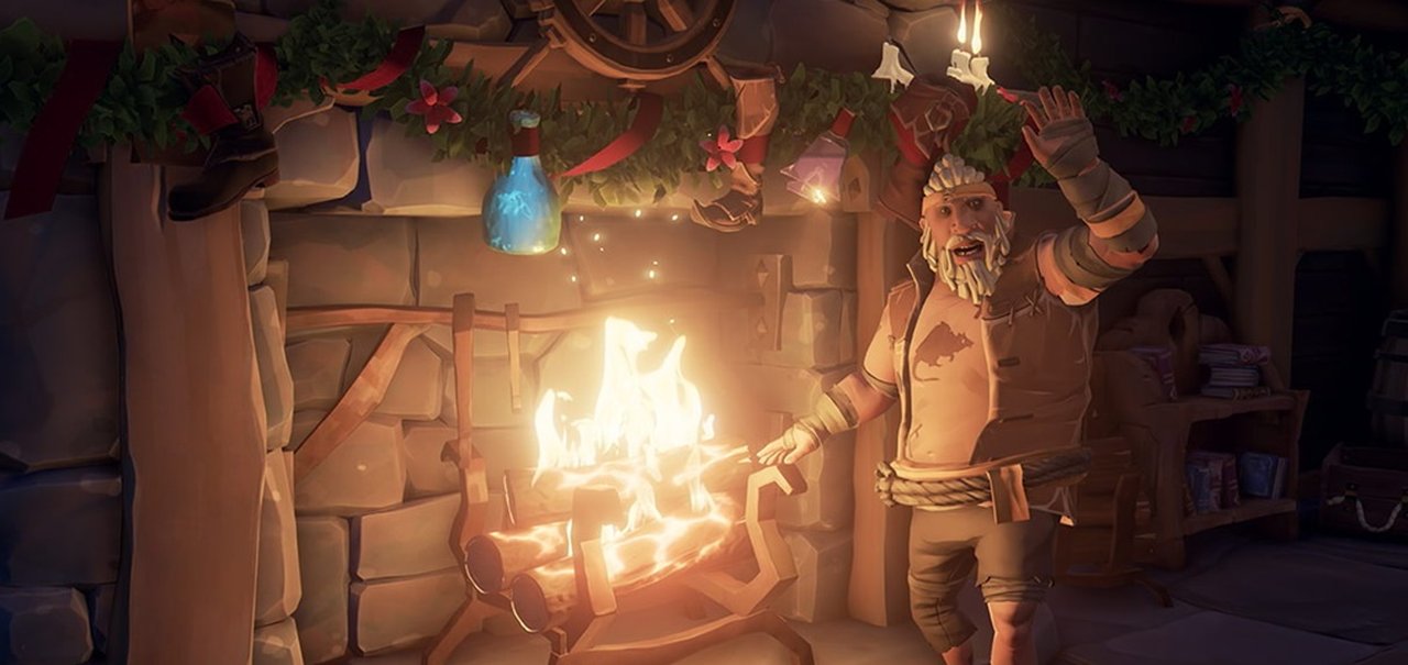 Nova atualização de Sea of Thieves trará o Natal para os piratas