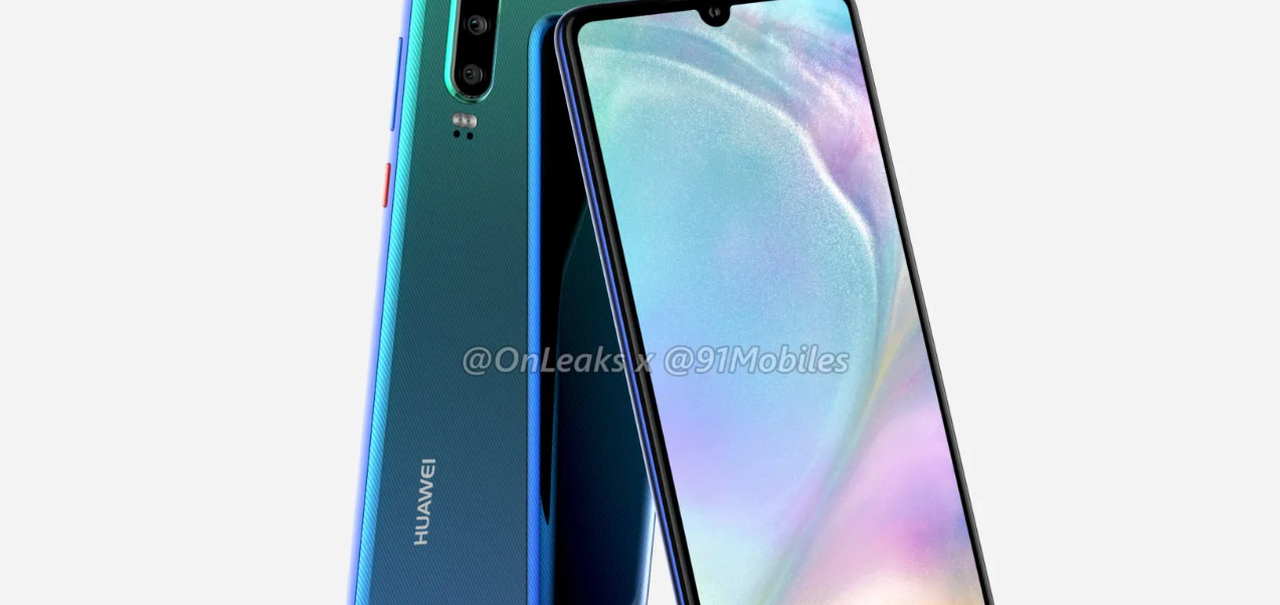 Huawei P30 tem design completamente vazado; plugue de 3,5 mm está de volta