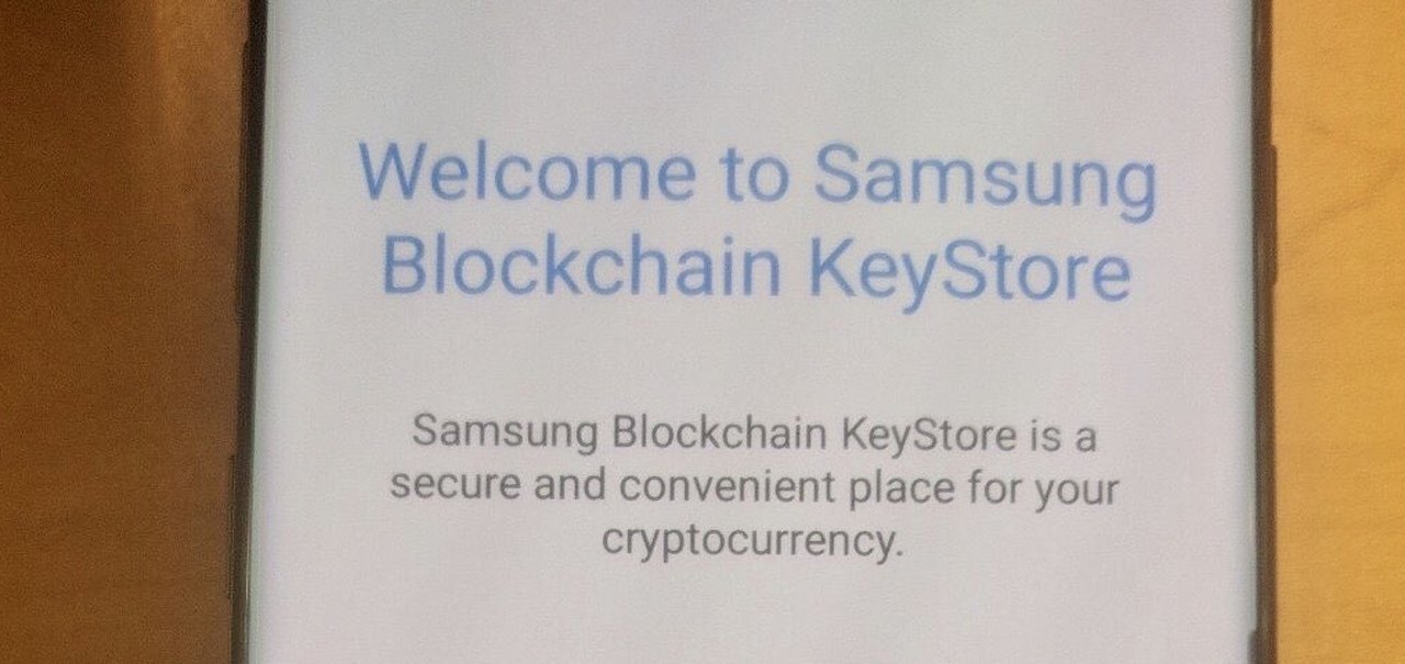 Galaxy S10 terá carteira digital blockchain, mostra foto vazada