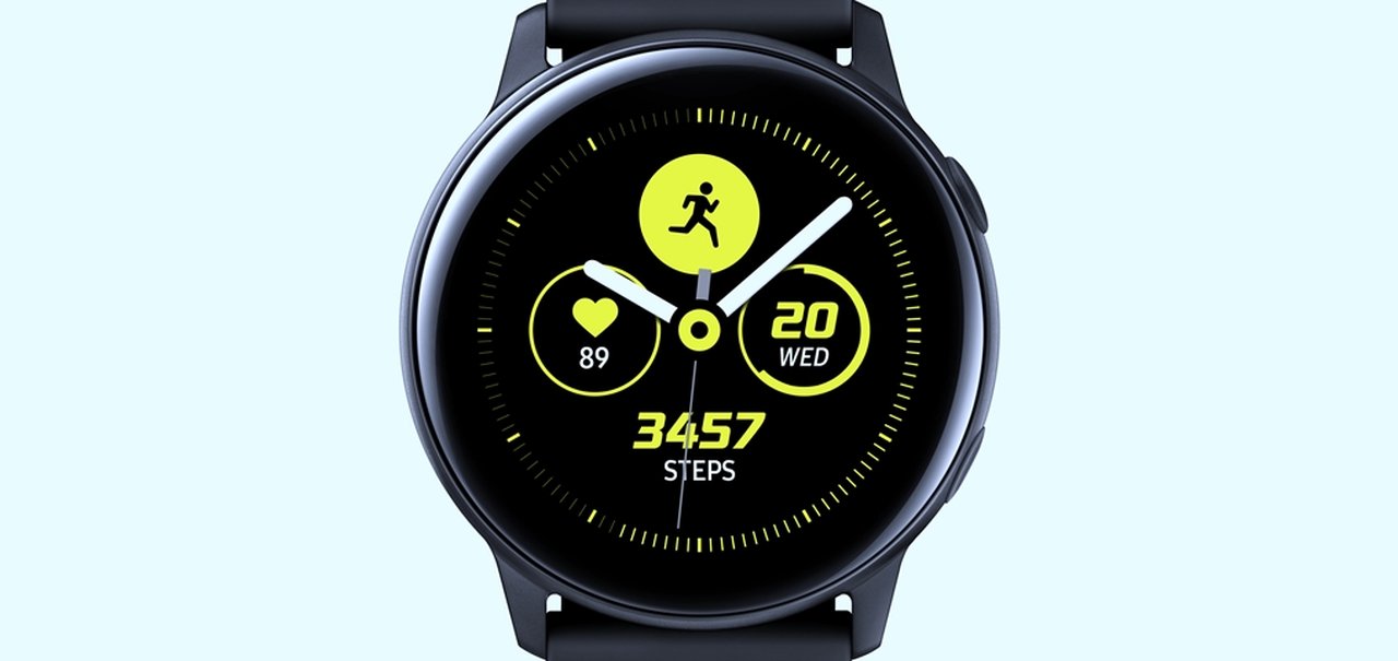 Novo Galaxy Watch Active mede pressão sanguínea e batimento cardíaco