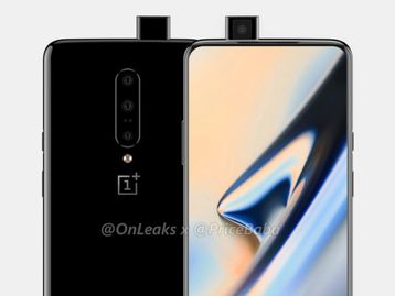 Imagem de capa do OnePlus 7 confirma visual com câmera de selfie retrátil