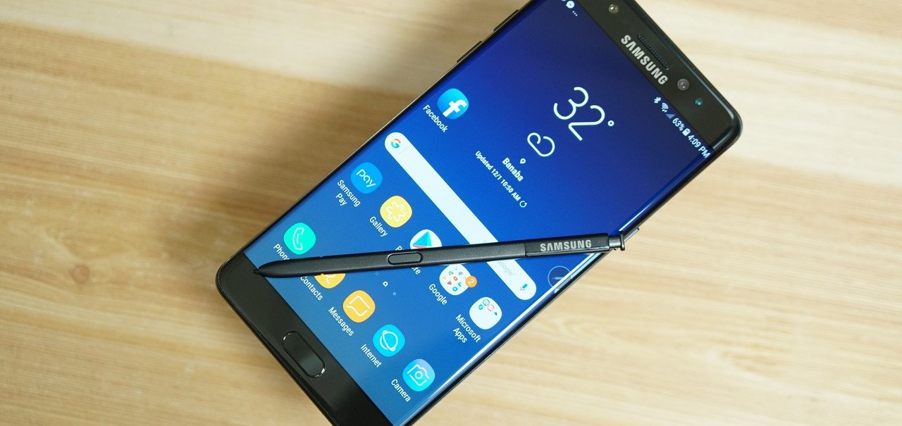 Reedição do Samsung Galaxy Note 7 vai receber o Android Pie