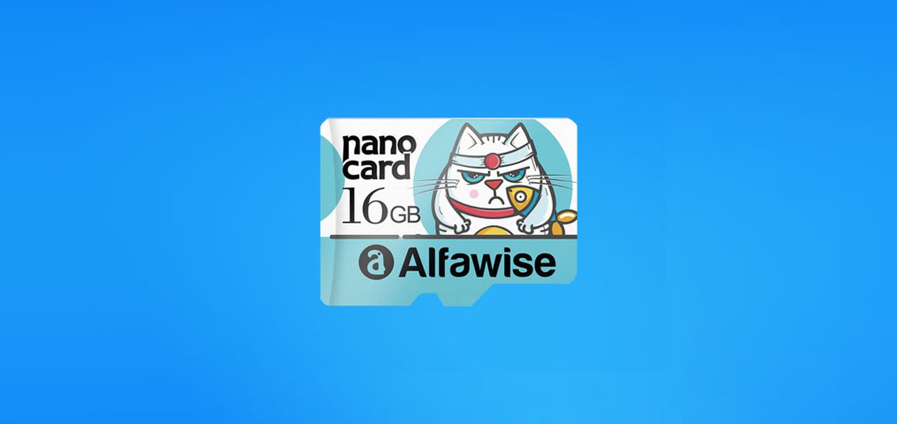 Menos gasto, mais memória: Micro SD da Alfawise com 16 GB sai por R$ 15