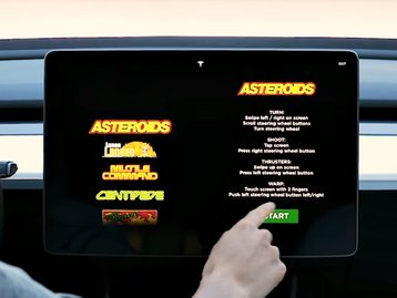 Olha a nostalgia: carros da Tesla recebem mais dois games do Atari