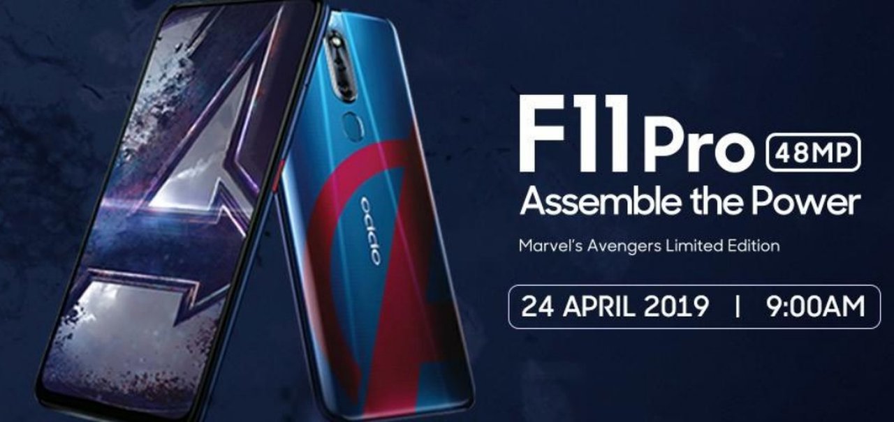 Oppo F11 Pro terá edição especial baseada em Vingadores: Ultimato