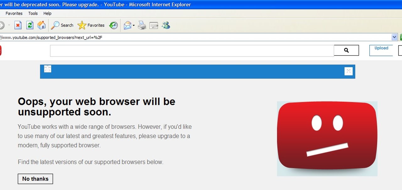 Ex-engenheiro do YouTube revela “complô” para matar Internet Explorer 6