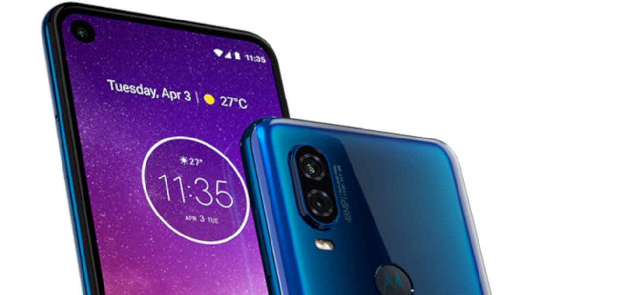 Motorola One Vision aparece na cor azul em nova imagem vazada