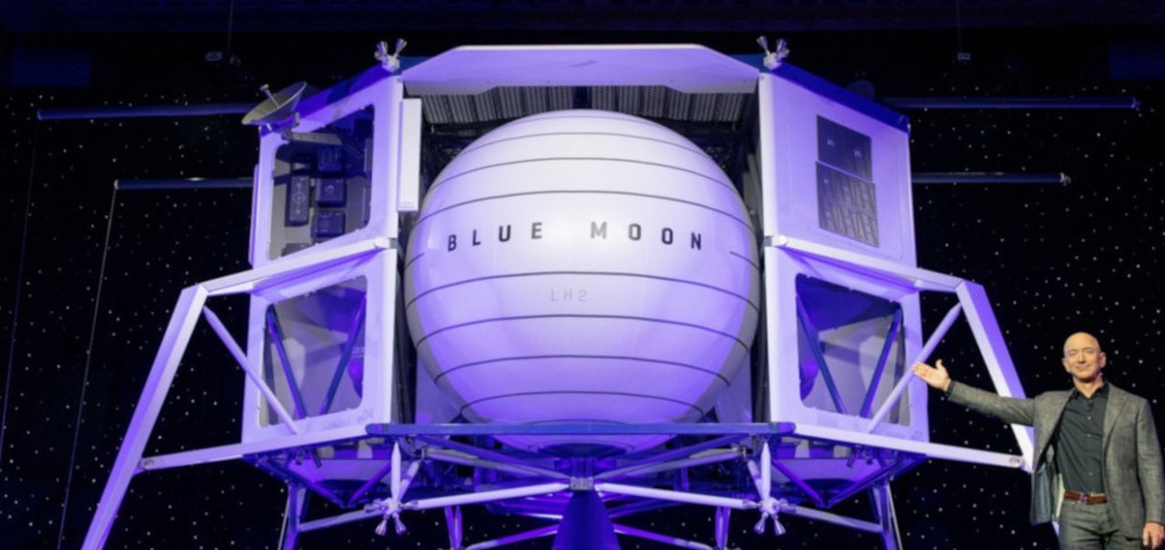 Jeff Bezos anuncia módulo lunar Blue Moon e planos para colônia espacial