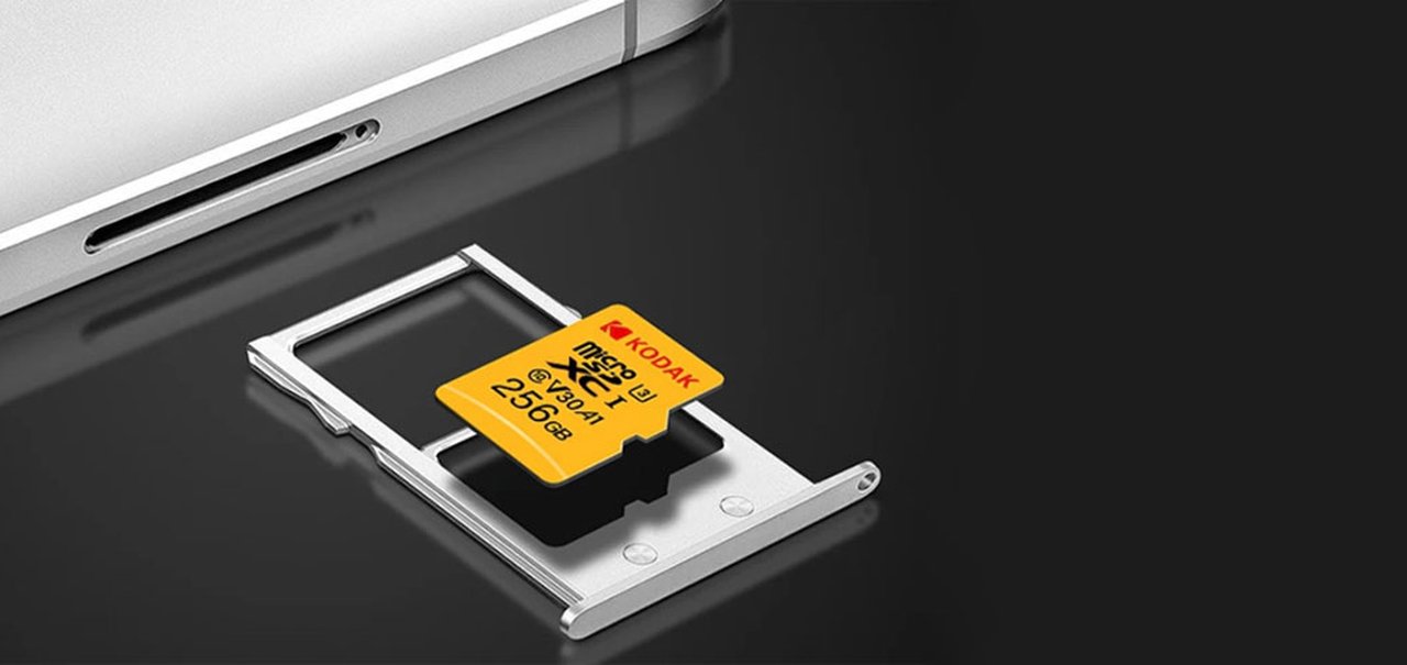 Precisa de mais memória? Cartão micro SD da Kodak com 256 GB está em oferta