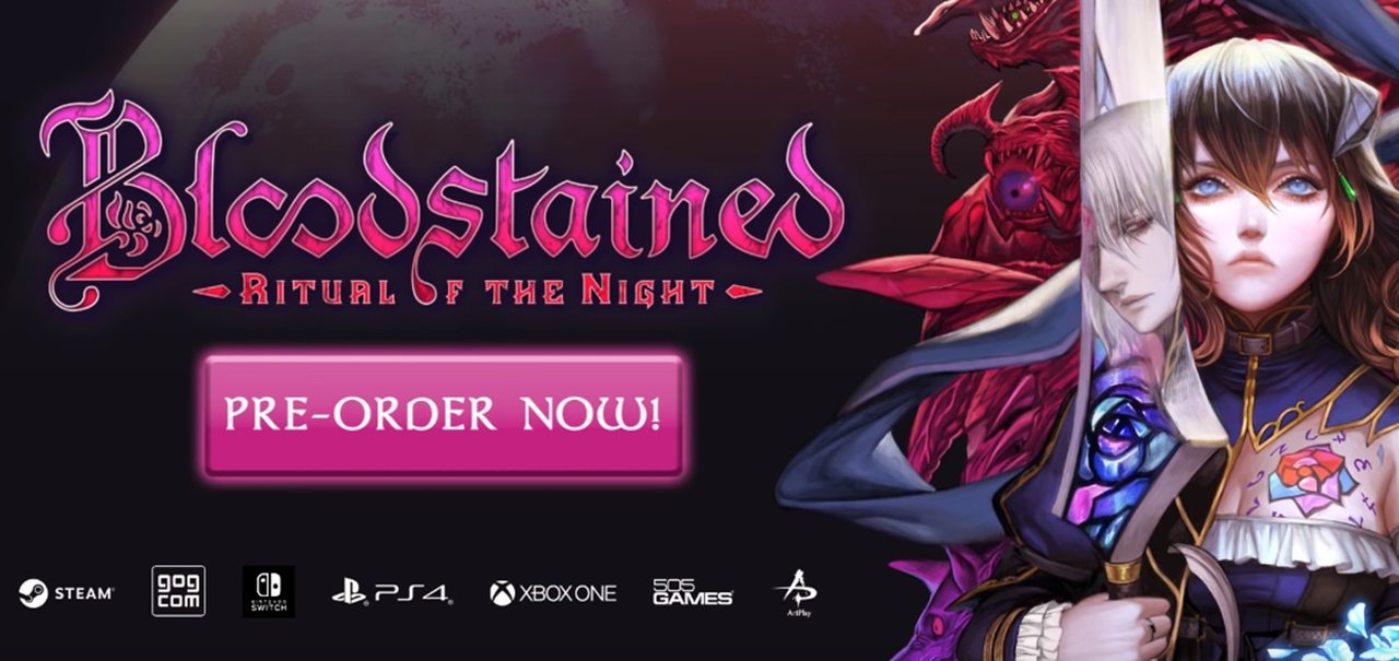 Em novo trailer, Bloodstained abre pré-venda com desconto e terá DLC grátis