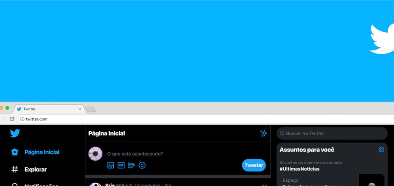 Twitter lança novo visual da versão web para todos