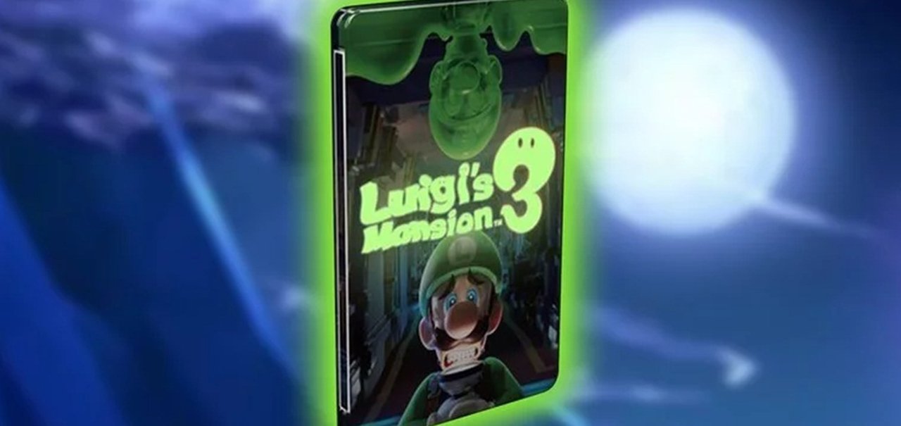 Reserva de Luigi’s Mansion 3 garante caixa metálica fluorescente