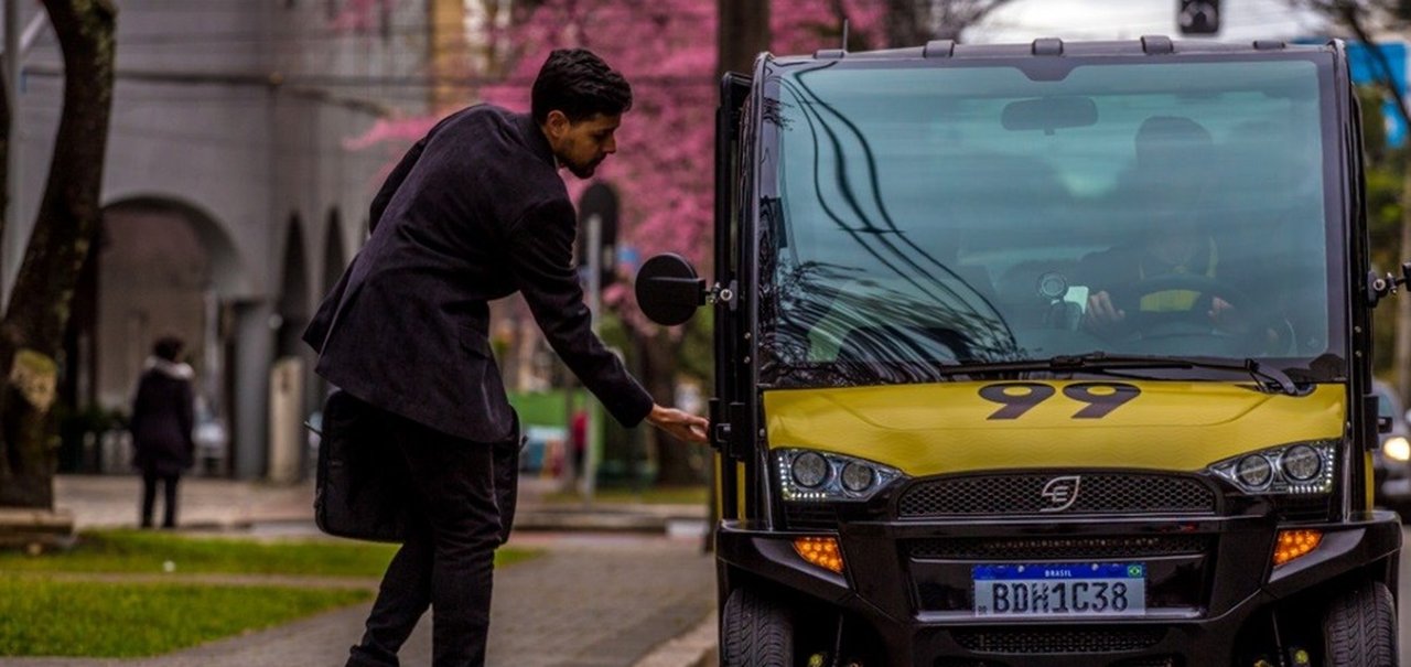 99 utiliza carro elétrico em corridas pela cidade de Curitiba