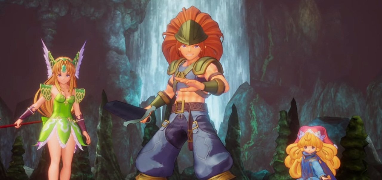 Trials of Mana Remake ganha gameplay de combates normais e contra chefes