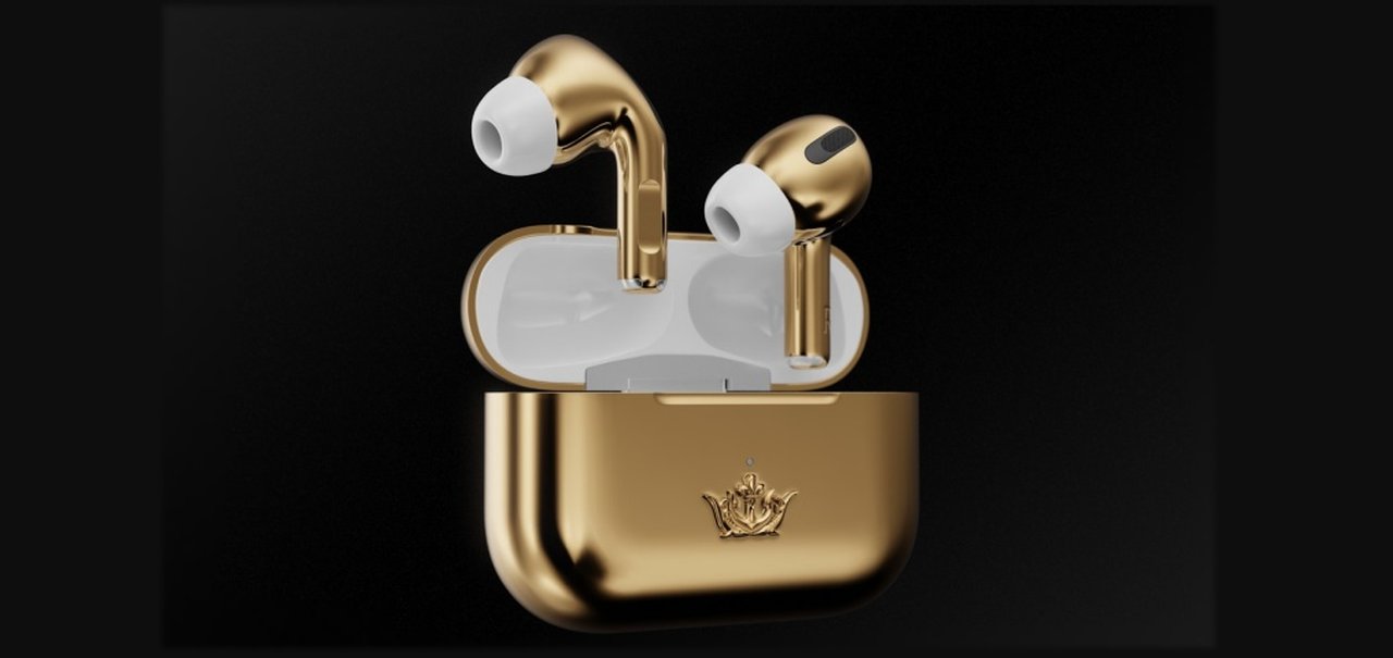 Apple AirPods Pro feito em ouro é o fone mais caro do mundo