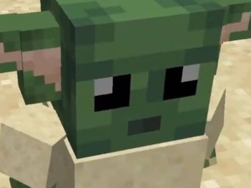 Mod de Minecraft adiciona o 'bebê Yoda' ao jogo
