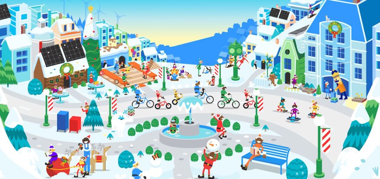 Vila do Papai Noel voltou! Google celebra o natal com muita diversão