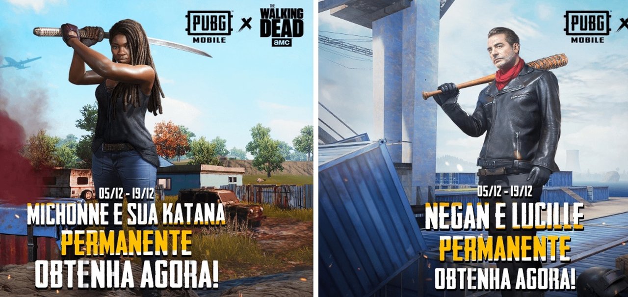 Negan e Michonne, de Walking Dead, dão as caras em PUBG Mobile