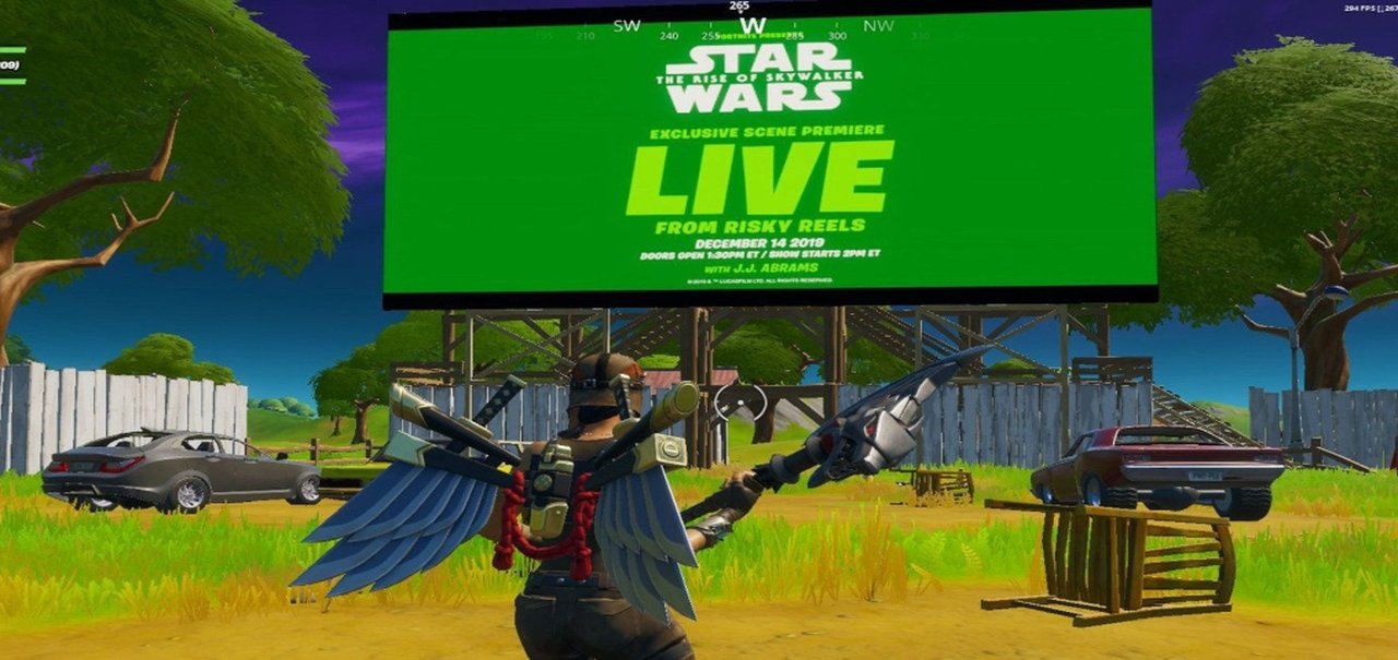 Fortnite exibirá cenas inéditas de novo filme de Star Wars