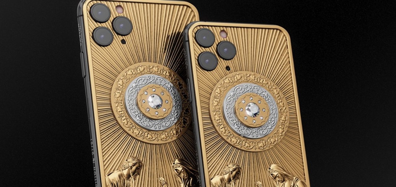 iPhone 11 Pro coberto em ouro e diamantes sai por R$ 580 mil