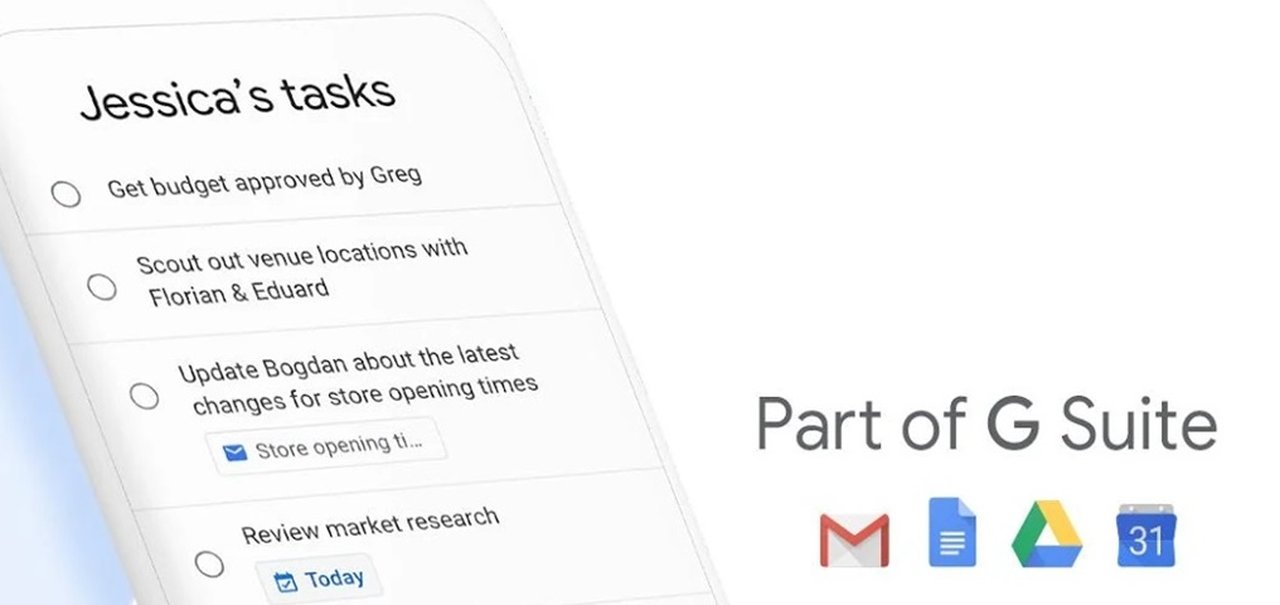 Google começa a integrar dados do Tarefas e da Agenda