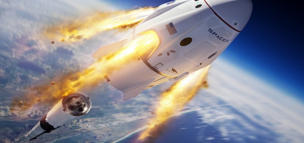 SpaceX: teste de segurança da cápsula Crew Dragon é um sucesso