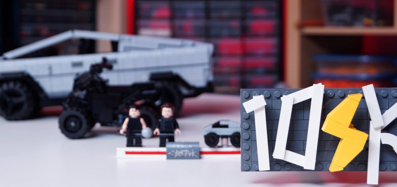 Tesla Cybertruck ganha versão LEGO em kit feito por fã