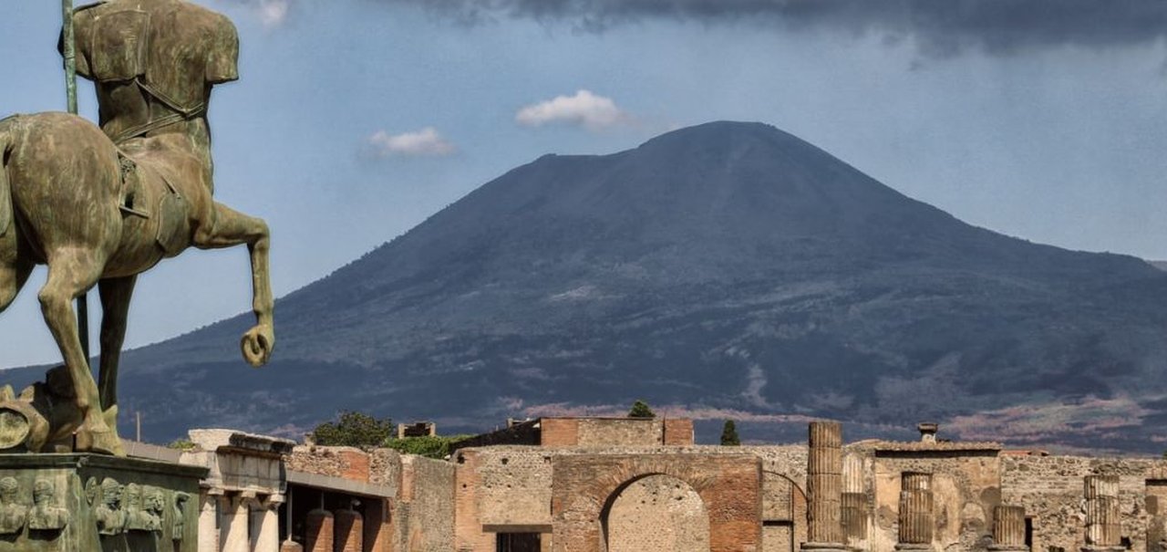 Cérebro de vítima de erupção do Vesúvio foi transformado em vidro