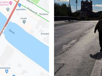 Artista cria engarrafamento no Google Maps usando carrinho de mão [vídeo]