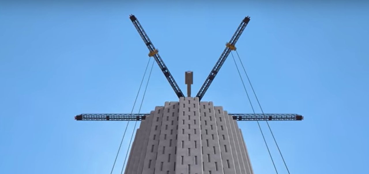 Torre de blocos de concreto ao melhor estilo LEGO gera energia renovável